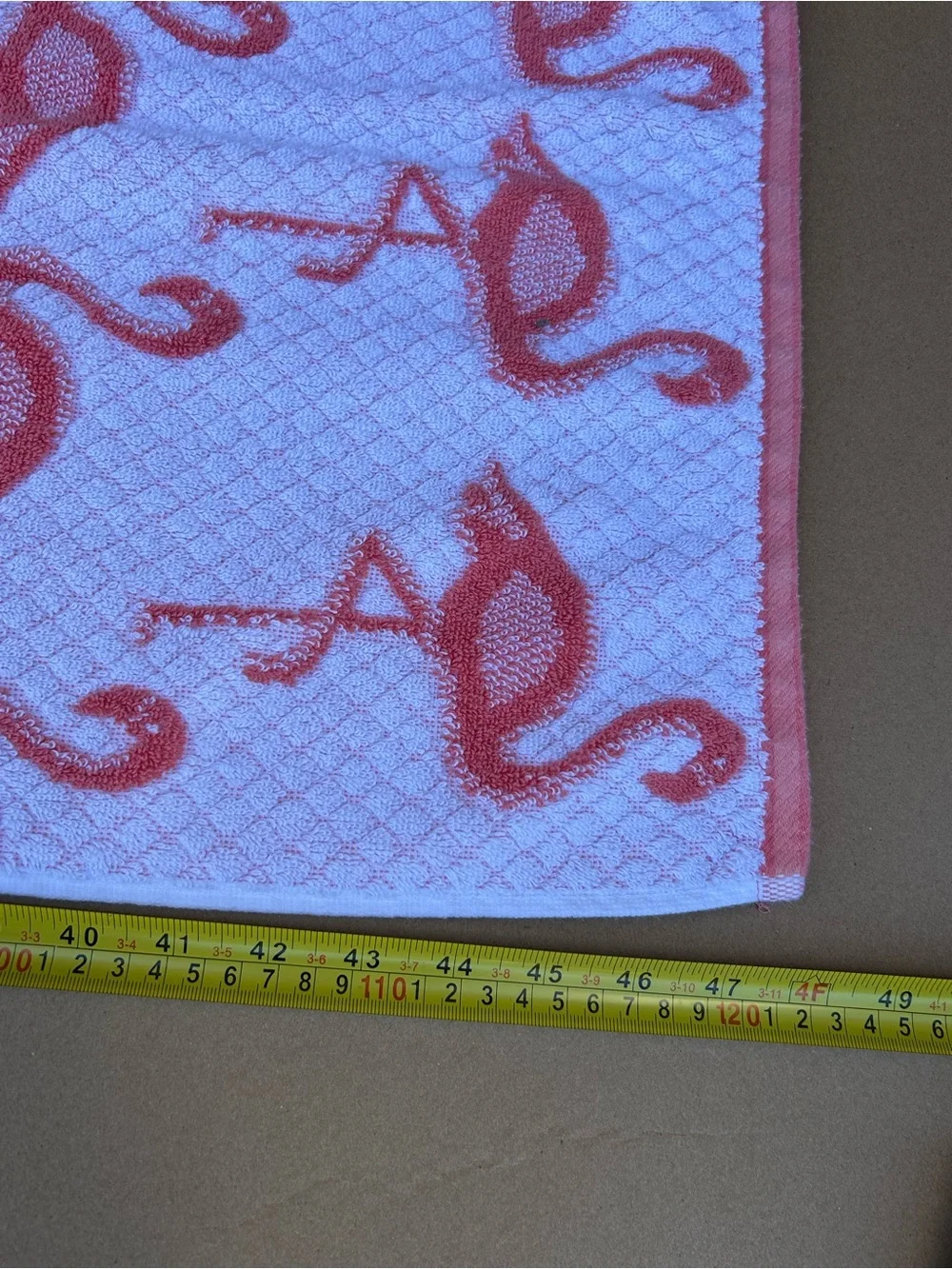 Save Island Spa Flamingo Towel Cotton Beach Bath Towel Terry VTG 2002